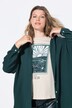 Mousseline blouse, oversized, overhemdkraag, lange mouwen