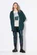 Mousseline blouse, oversized, overhemdkraag, lange mouwen