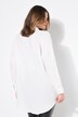 Oversize musselinbluse med skjortekrave og lange ærmer