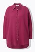 Chemisier en mousseline, oversize. Col classique, manches longues