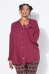 Chemisier en mousseline, oversize. Col classique, manches longues