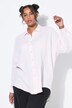 Mousseline blouse, oversized, overhemdkraag, lange mouwen