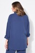 Blusa di mussola dal taglio oversize con collo da camicia e maniche lunghe