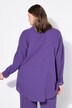 Chemisier en mousseline, oversize. Col classique, manches longues