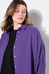 Chemisier en mousseline, oversize. Col classique, manches longues