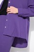 Chemisier en mousseline, oversize. Col classique, manches longues