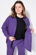 Chemisier en mousseline, oversize. Col classique, manches longues