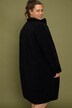 Veste teddy, coupe longue, oversize, col montant, poche poitrine, manches longues