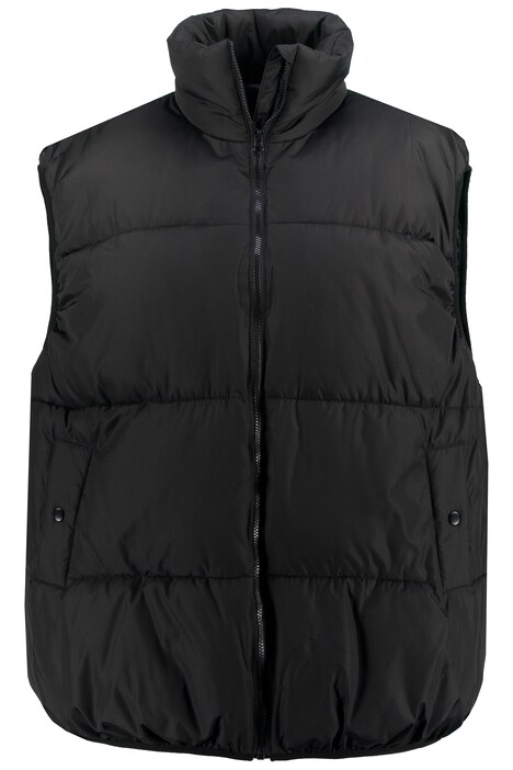 Prošívaná vesta, oversize, stojáček, zip