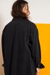 Chemise en jean, oversized, col chemise, manches longues