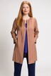 Linen Blend Vertical Pleat Stretch Jacket