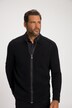 Cardigan en maille fine, col chemise et fermeture à glissière