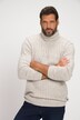 Pullover, Zopfmuster, Rollkragen