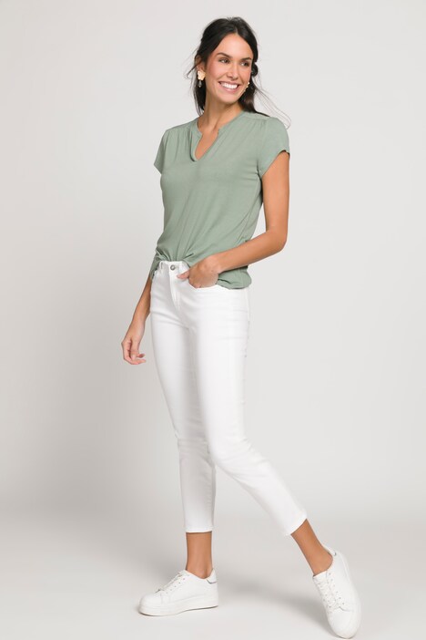7/8-Jeans, Wascheffekte, Slim, schmale 5-Pocket-Form