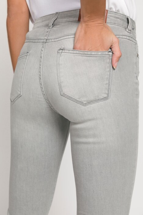 7/8-Jeans, Wascheffekte, Slim, schmale 5-Pocket-Form