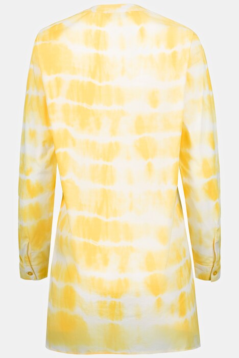 Tunika, Batik Print, Stehkragen, Langarm,