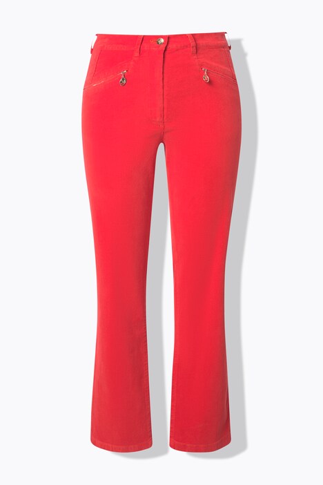 Corduroy broek Mony, comfortabele tailleband, ritszakken