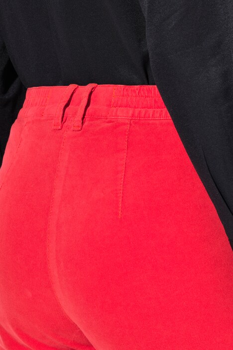 Corduroy broek Mony, comfortabele tailleband, ritszakken