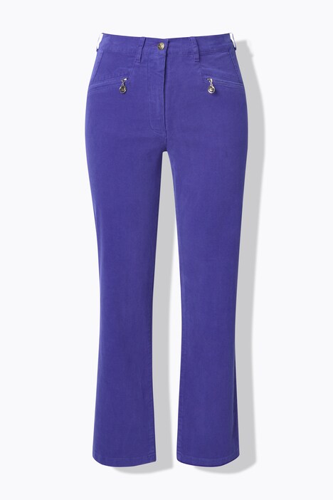 Pantalón Mony de pana, cintura cómoda, bolsillos oblicuos con cremallera