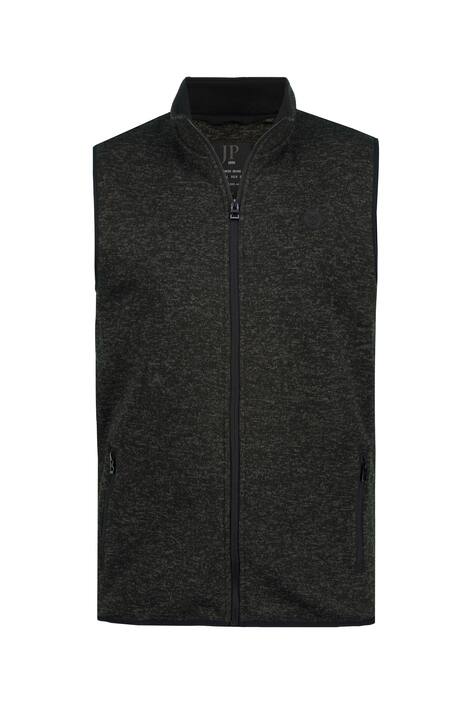 Vesta z pleteného flísu, kolekce outdoor, větruvzdorná, stojáček, kapsy na zip, do 8XL