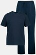 Pyjama deux pièces, avec pantalon et t-shirt à rayures - jusqu'au 8 XL