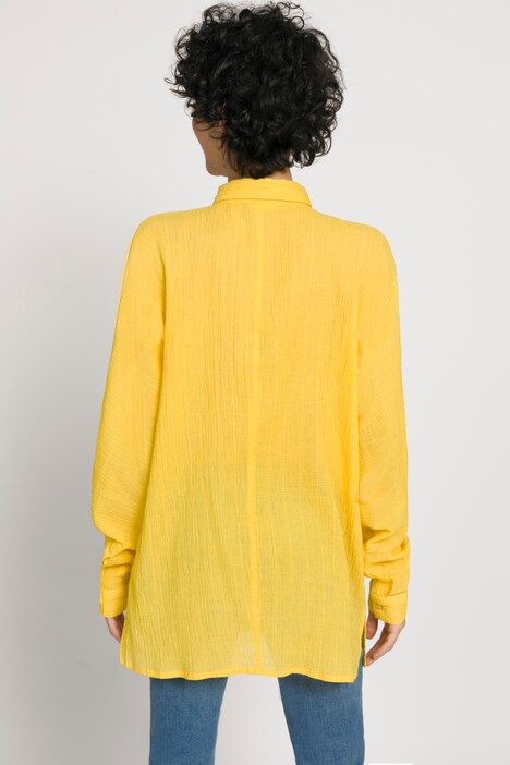 Bluse, Identity, Hemdkragen, Fledermaus-Langarm