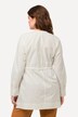 Chemisier long, silhouette en A, col rond, manches longues, coton bio