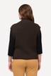 Gilet sans manches, en coton bio - col montant et fermeture éclair à double sens