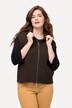 Gilet sans manches, en coton bio - col montant et fermeture éclair à double sens