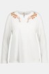 T-shirt, encolure tunique, manches longues, coton bio