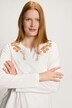 T-shirt, encolure tunique, manches longues, coton bio