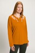 T-shirt, encolure tunique, manches longues, coton bio