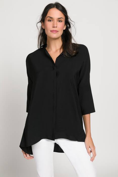 Bluse, Identity, Struktur, Hemdkragen, 3/4-Fledermausarm