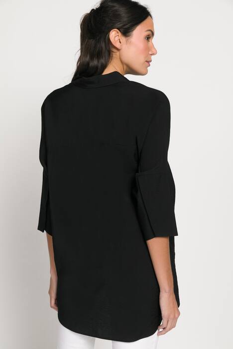 Bluse, Identity, Struktur, Hemdkragen, 3/4-Fledermausarm