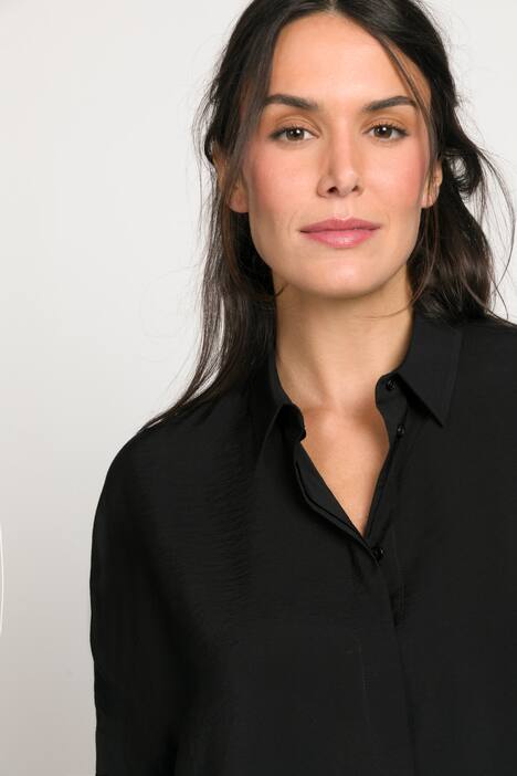 Bluse, Identity, Struktur, Hemdkragen, 3/4-Fledermausarm
