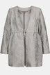Veste, jacquard 3D, col en V, cordon coulissant