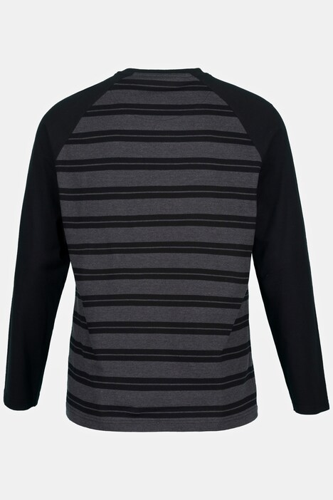Pigiama con maglia a maniche lunghe a righe e pantaloni lunghi