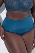Culotte midi, dentelle transparente, doublée à l'arrière