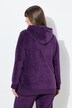 Fleece Zip Front Stretch Lounge Jacket