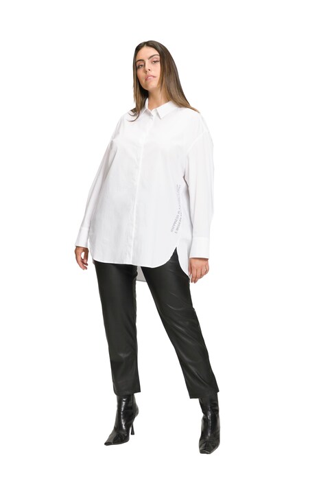 Halenka, nápis, oversize, límeček, dlouhé rukávy