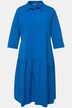 Hemdblusenkleid, Stufenrock, Hemdkragen, 3/4-Arm