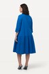Hemdblusenkleid, Stufenrock, Hemdkragen, 3/4-Arm