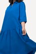 Hemdblusenkleid, Stufenrock, Hemdkragen, 3/4-Arm