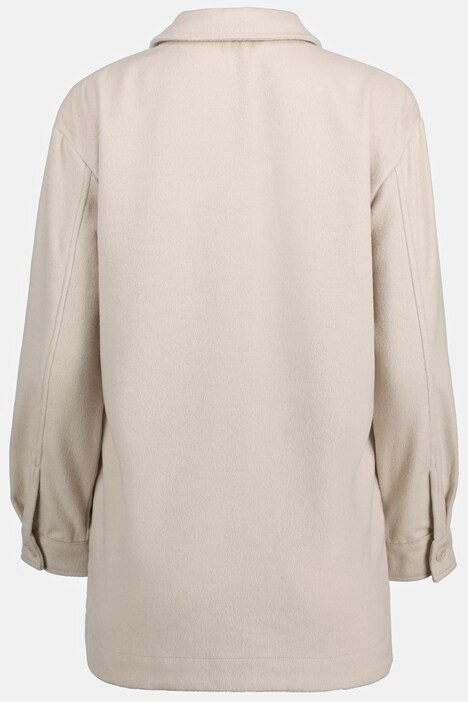 Hemdjacke Identity, lange Form, kuschelweich, Langarm