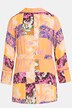 Kimono, patchprint, A-linje, sjalskrave, lange ærmer