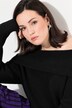 Pullover, off shoulder, lange ærmer