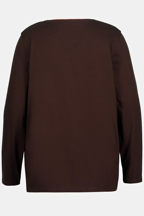 Pyjama, motif cachemire, col en V, manches longues