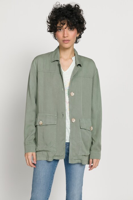Hemdjacke, Quernaht, Hemdkragen, Langarm