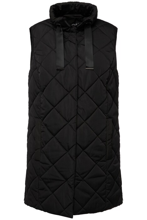 Prošívaná vesta, diamantové prošívání, stojáček, postranní zip
