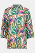 Bluse Identity, Allover Print, Hemdkragen, Fledermaus-Langarm
